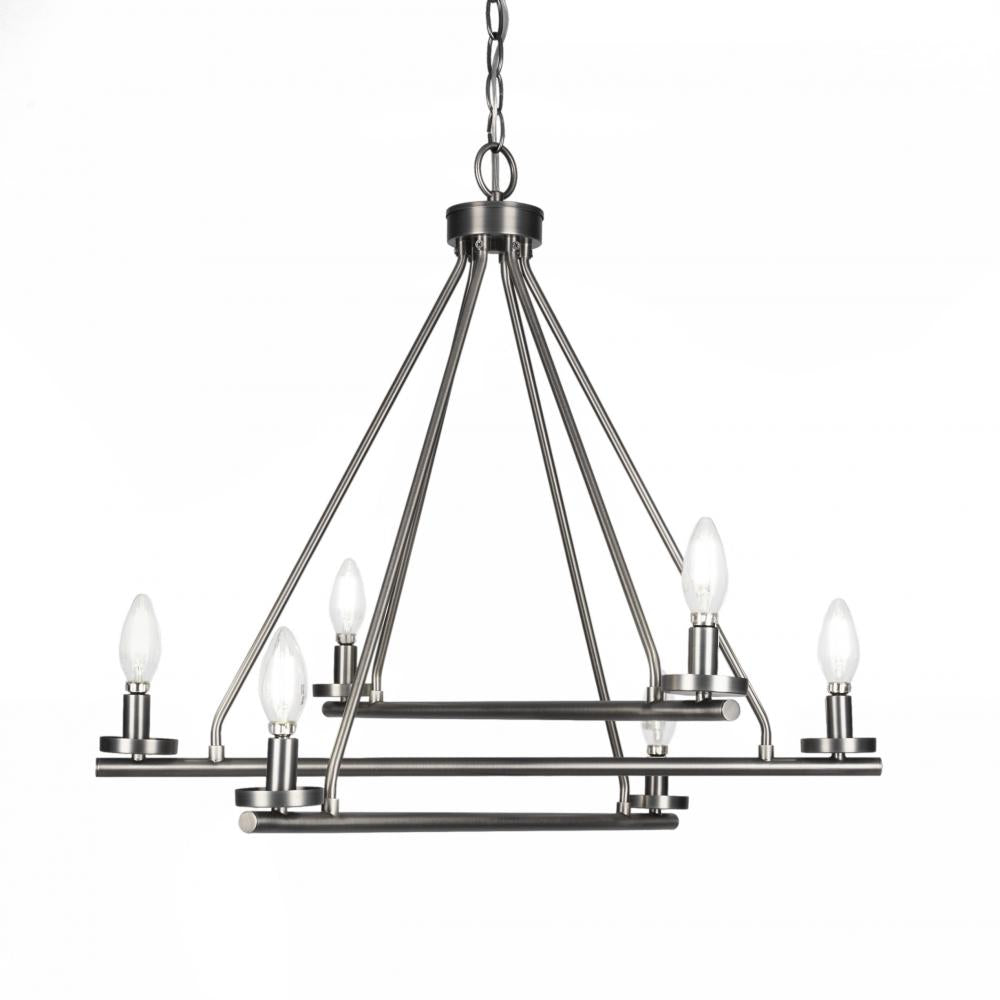 Toltec Company TRINITY 2806-GP Chandelier - Black