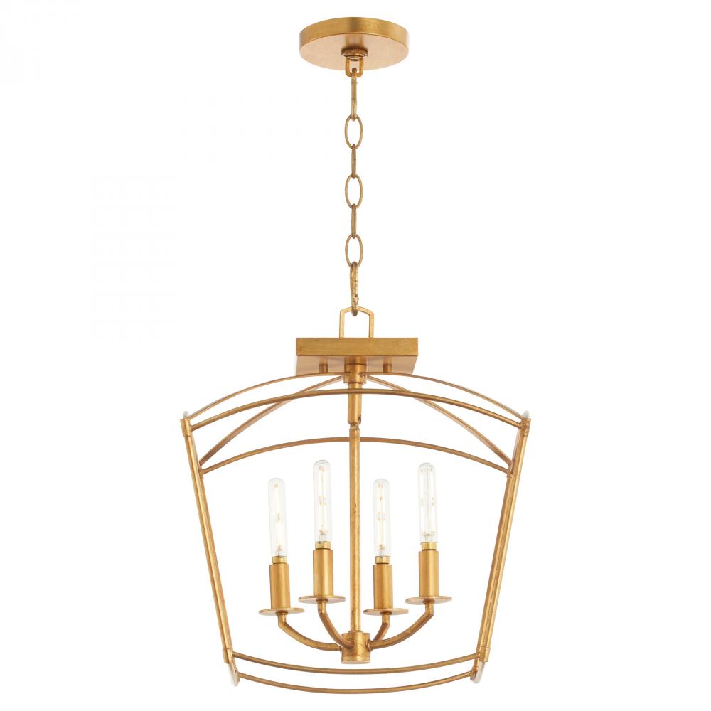 Quorum Lighting MANTLE 2812-14-74 Pendant Transitional - Gold Leaf