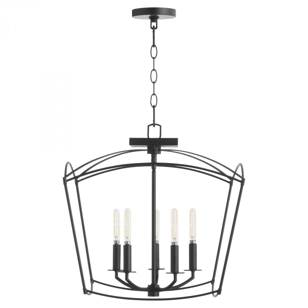 Quorum Lighting MANTLE 2812-18-59 Pendant Transitional - Matte Black