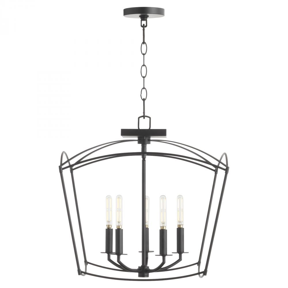 Quorum Lighting MANTLE 2812-18-59 Pendant Transitional - Matte Black