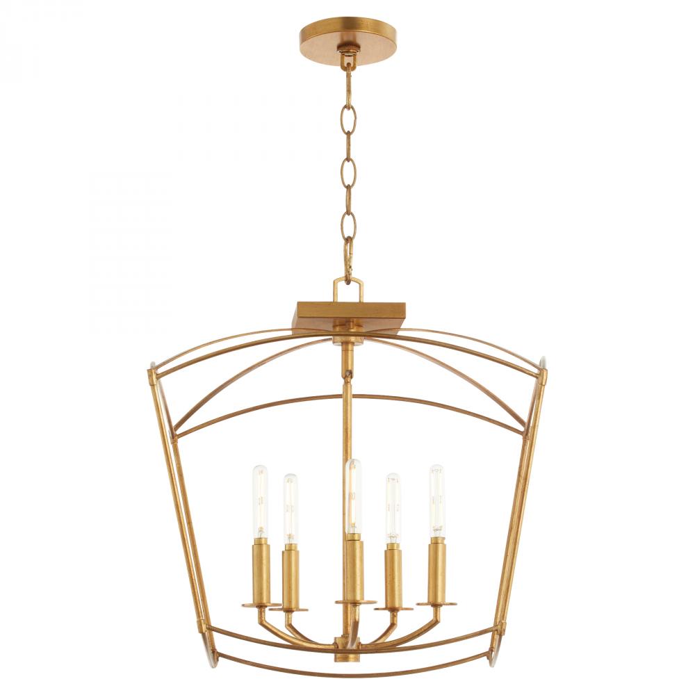 Quorum Lighting MANTLE 2812-18-74 Pendant Transitional - Gold Leaf