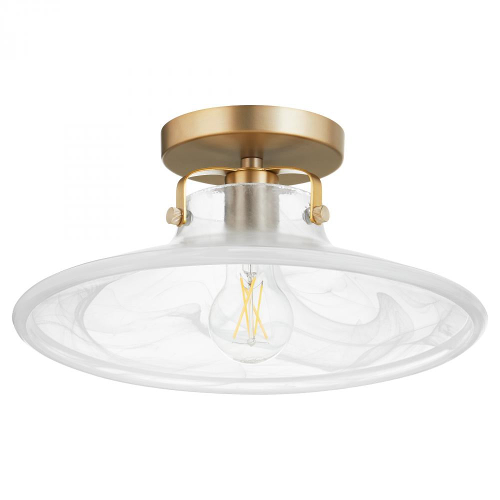 Quorum Lighting 2820-13-80 Flush Mount Transitional - Aged Brass