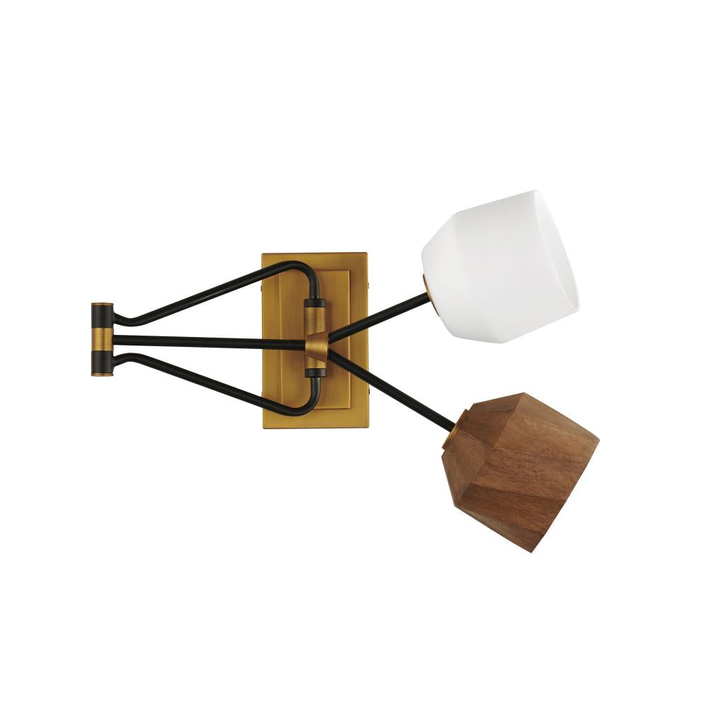 Maxim Lighting AKIMBO 28272DBZAB Sconce - Combination Finishes