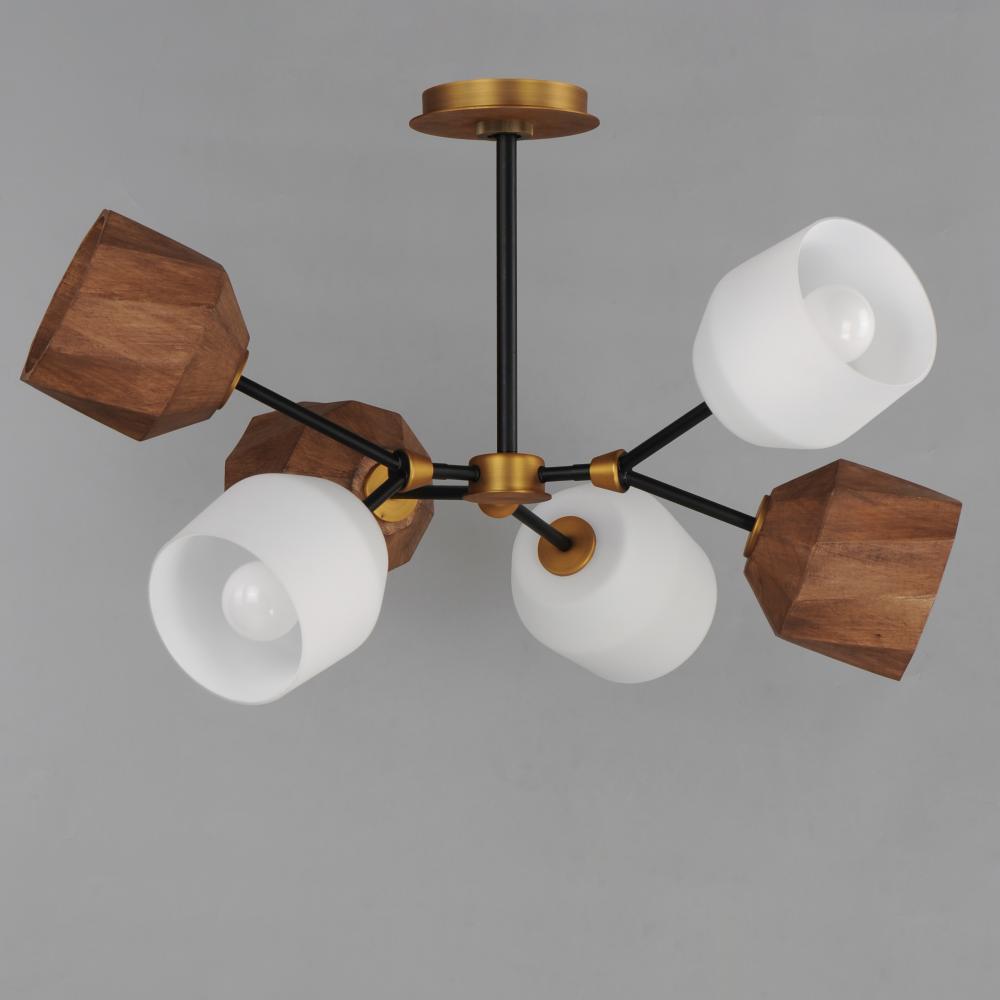 Maxim Lighting AKIMBO 28276DBZAB Pendant - Combination Finishes