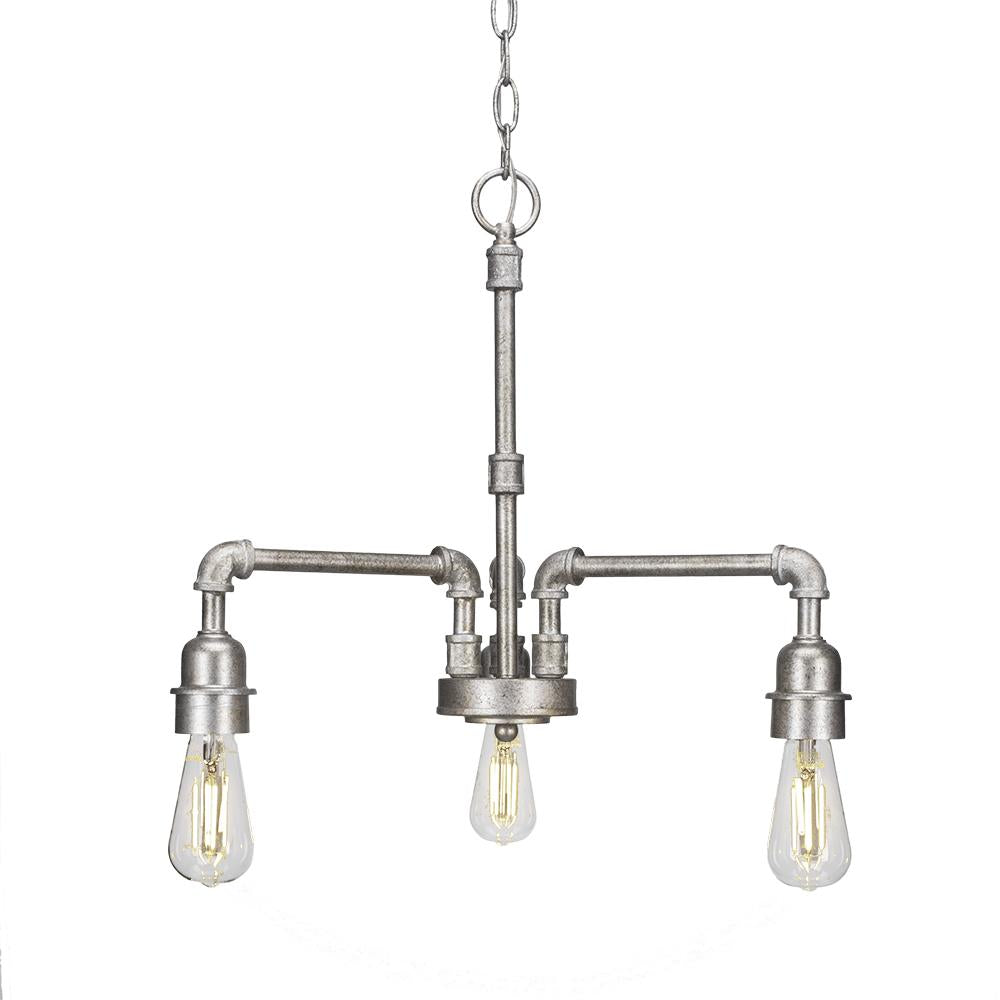 Toltec Company VINTAGE 283-AS-LED18C Chandelier Traditional - Silver