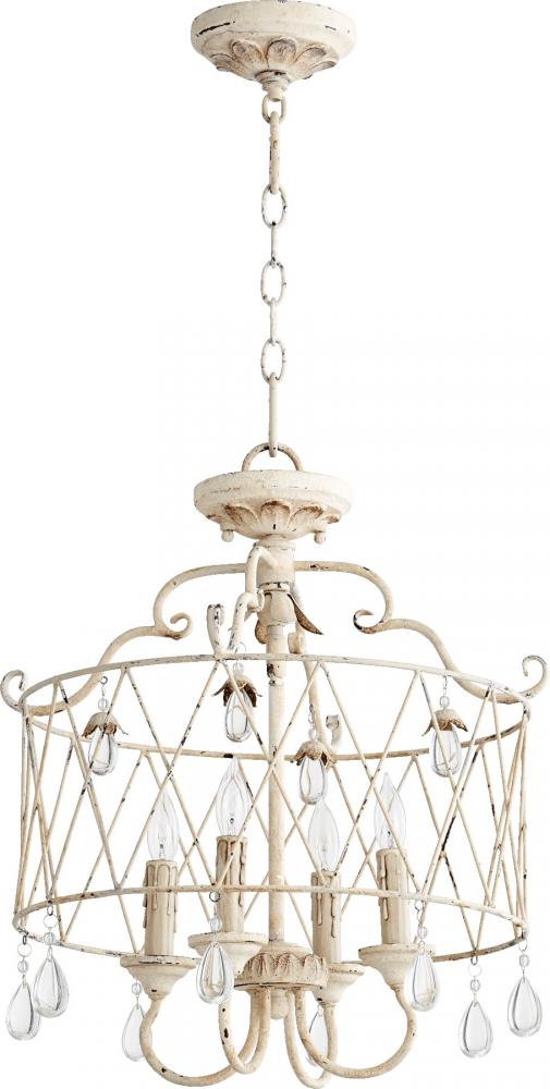 Quorum Lighting VENICE 2844-4-70 Pendant Transitional - Persian White