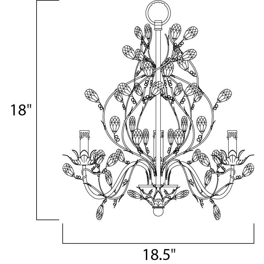 Maxim Lighting ELEGANTE 2850EG Mini Chandelier Contemporary - Gold