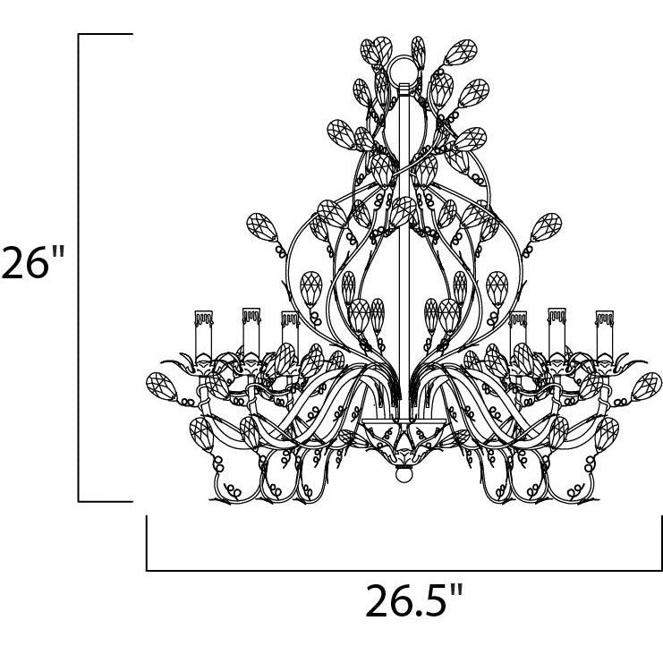 Maxim Lighting ELEGANTE 2851OI Chandelier Contemporary - Bronze