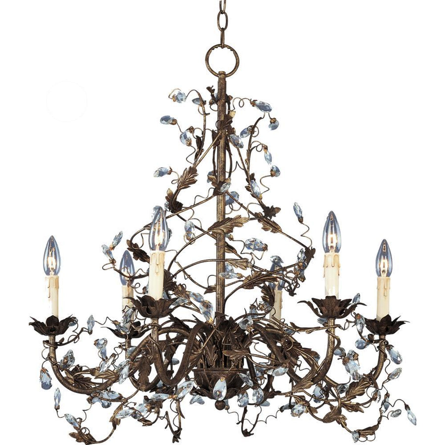 Elegante 26.5 Inch Semi Flush Mount Light – Oil Rubbed Bronze
