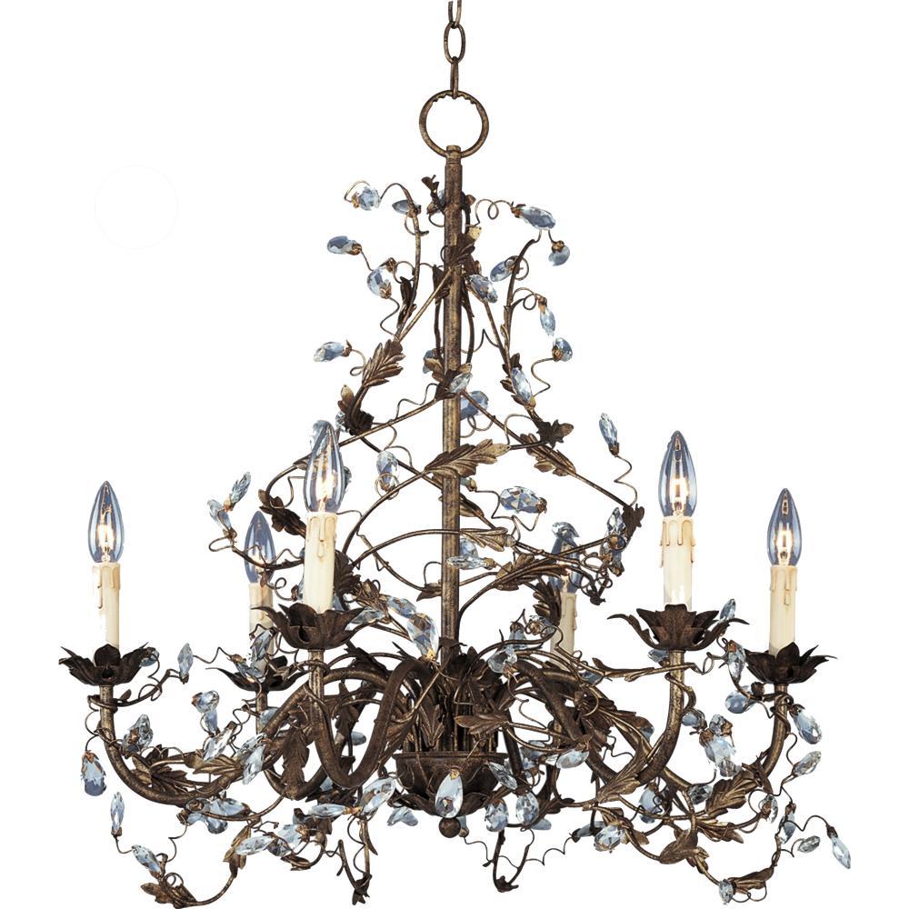 Elegante 26.5 Inch Semi Flush Mount Light – Oil Rubbed Bronze