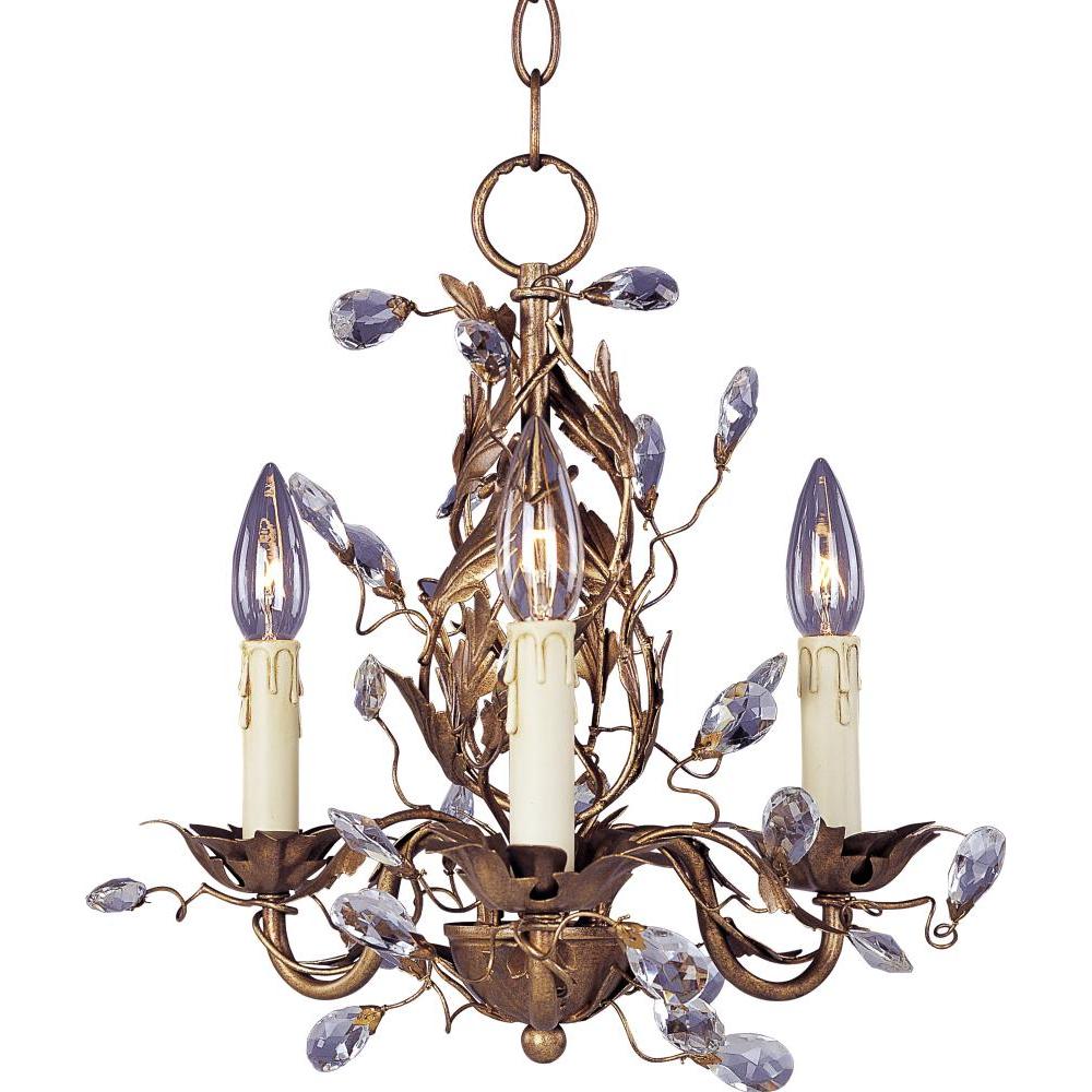 Elegante 14 Inch Mini Chandelier – Etruscan Gold