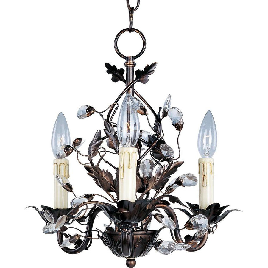 Elegante 14 Inch Mini Chandelier – Oil Rubbed Bronze