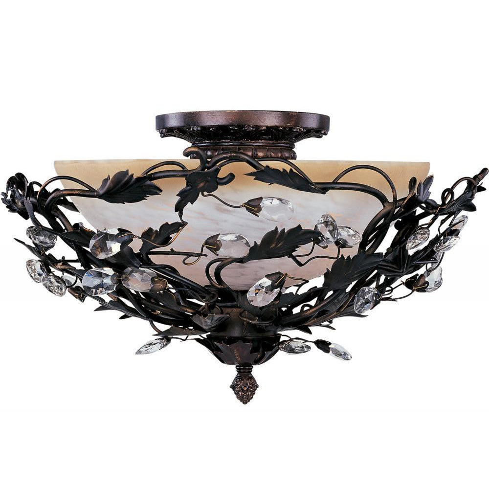 Maxim Lighting ELEGANTE 2859OI Semi Flush Mt Contemporary - Bronze