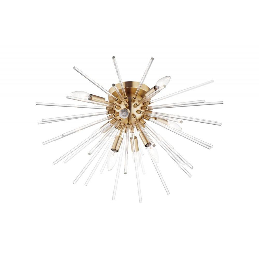 Maxim Lighting 28660CLSBR Polaris 25 Inch Flush Mount Light – Satin Brass