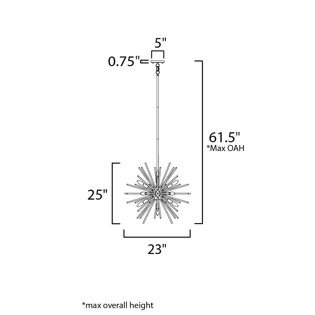 Maxim Lighting POLARIS 28664CLPC Pendant Contemporary - Chrome