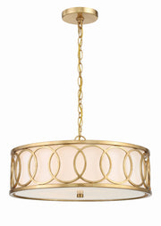 Crystorama Graham 287-GA – 18 Inch – 6 Light – Chandelier – Antique Gold – Dry Rated