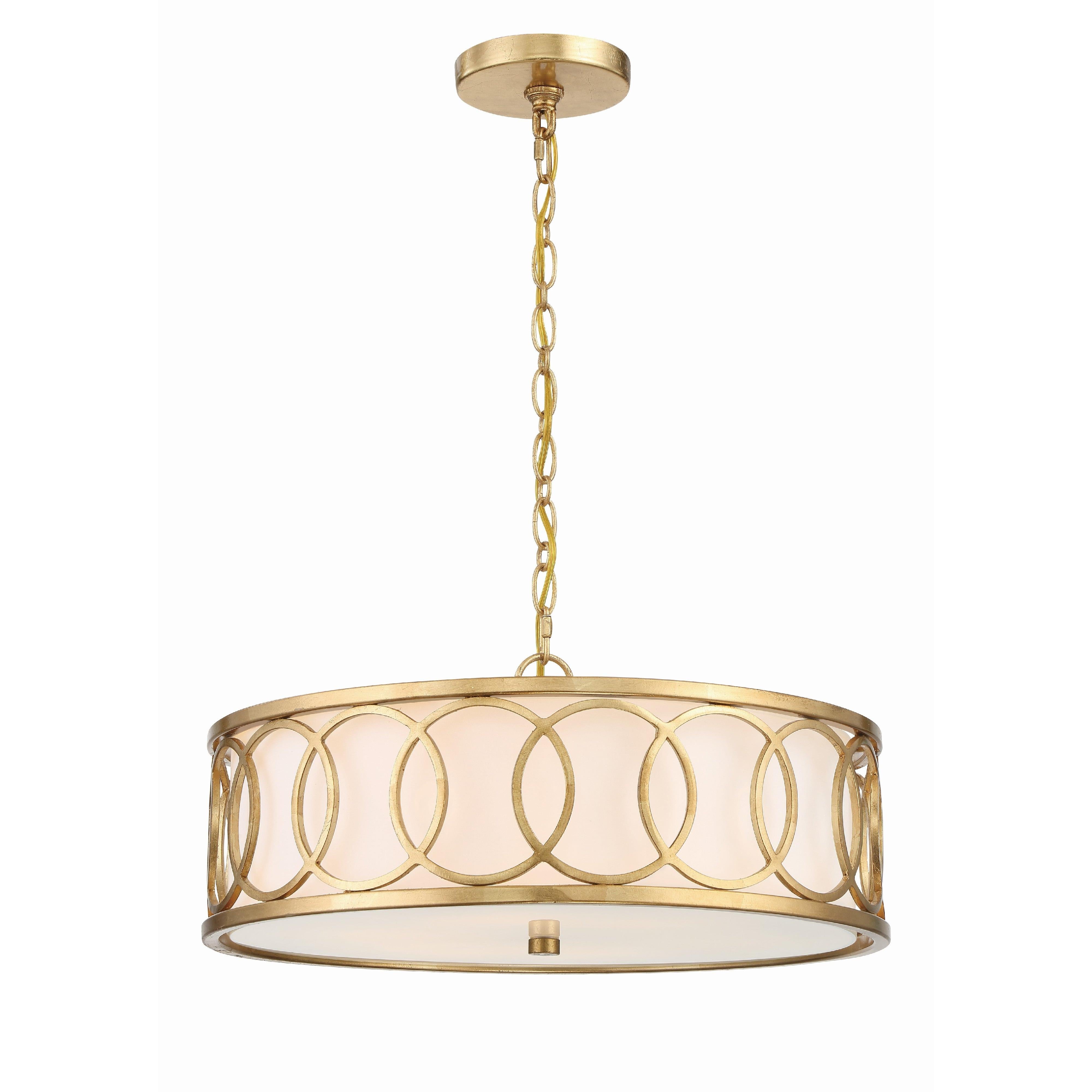 Crystorama Graham 287-GA – 18 Inch – 6 Light – Chandelier – Antique Gold – Dry Rated