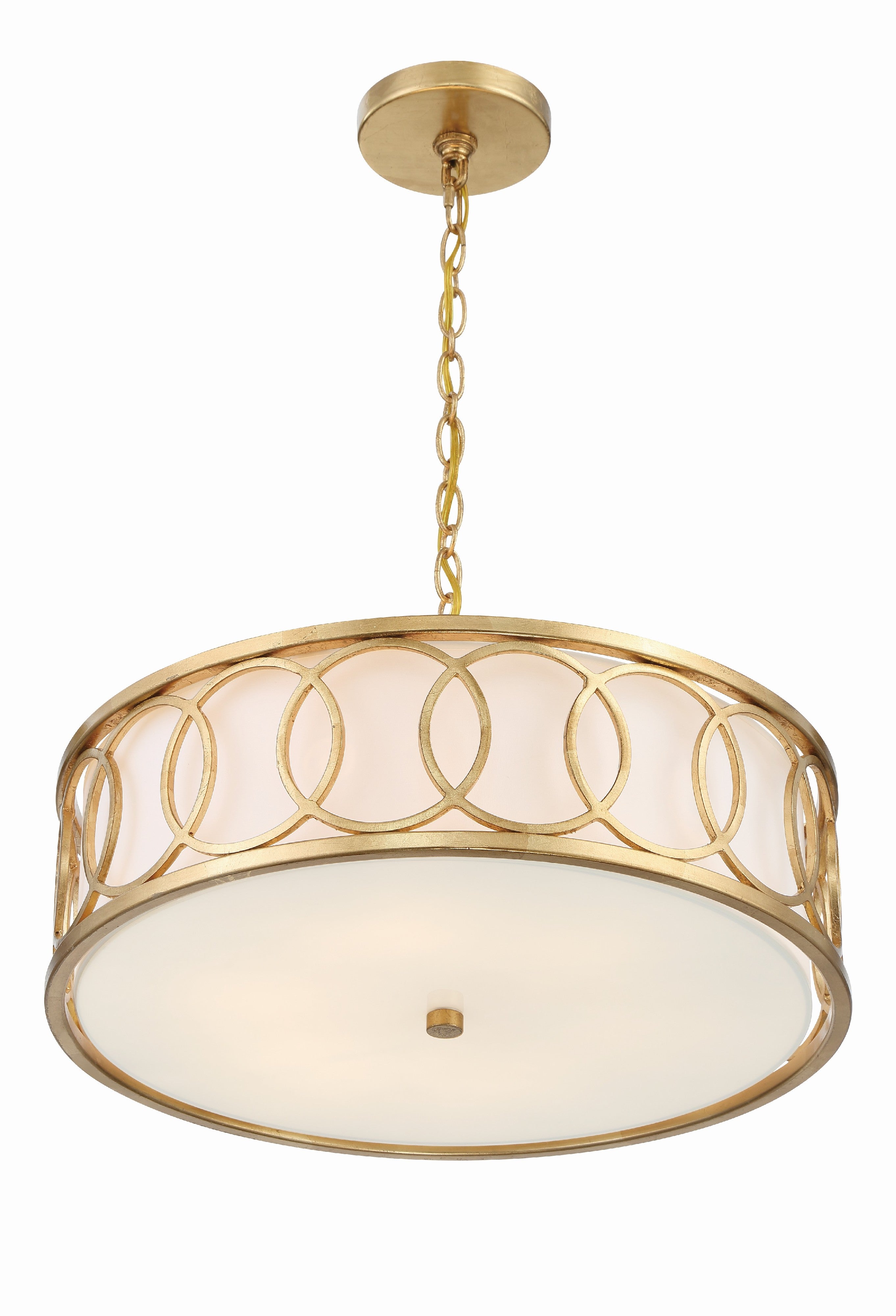 Crystorama Graham 287-GA – 18 Inch – 6 Light – Chandelier – Antique Gold – Dry Rated