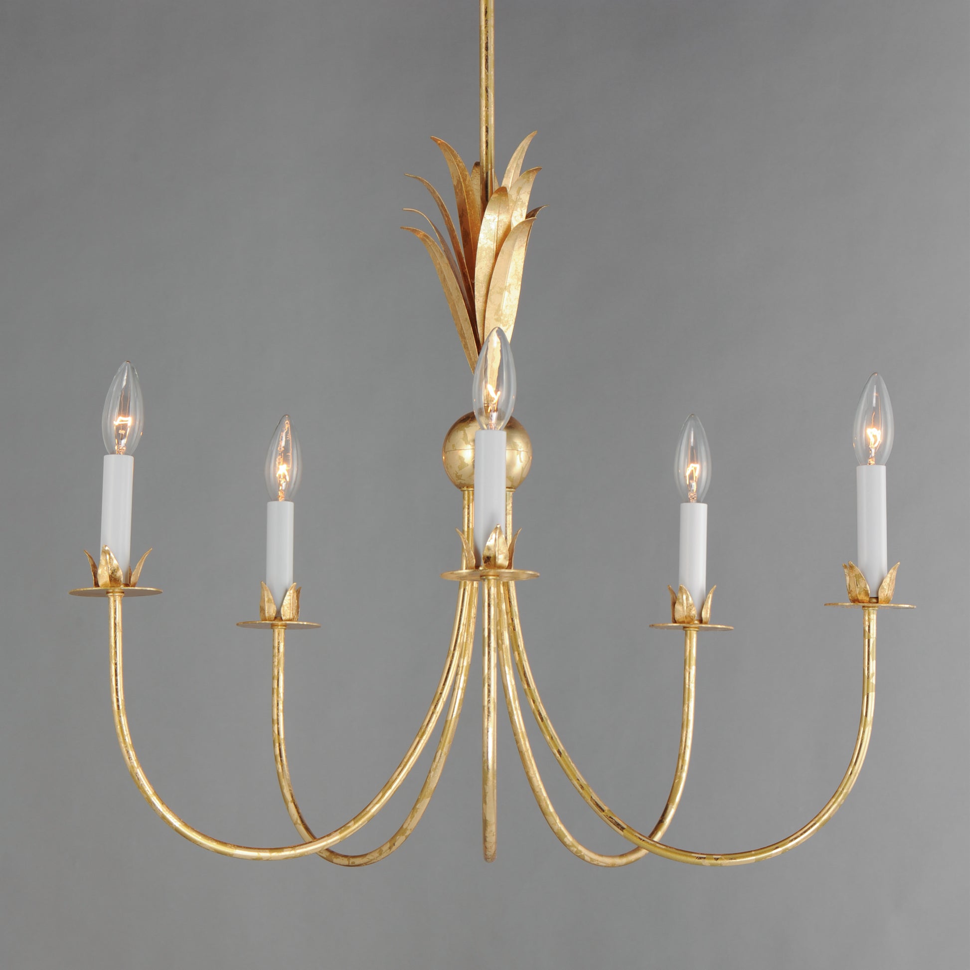 Paloma-Chandelier - Gold Leaf