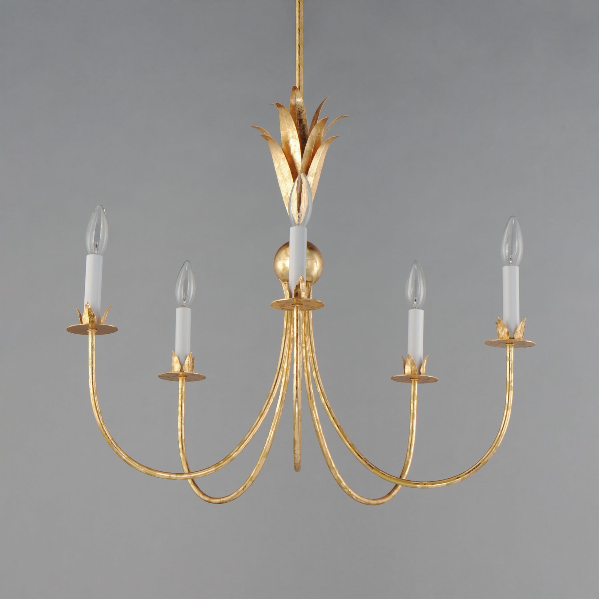 Paloma-Chandelier - Gold Leaf