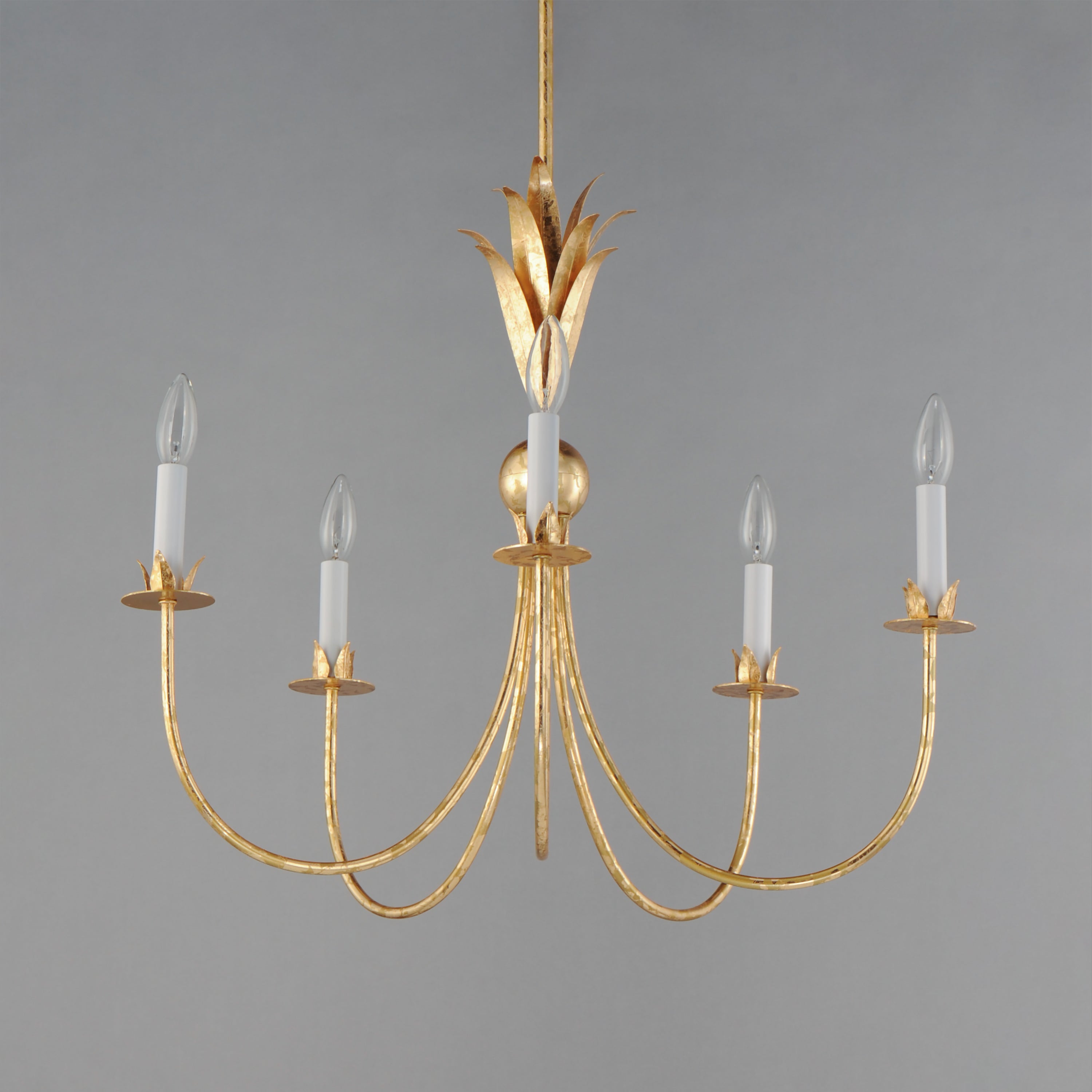 Paloma-Chandelier - Gold Leaf