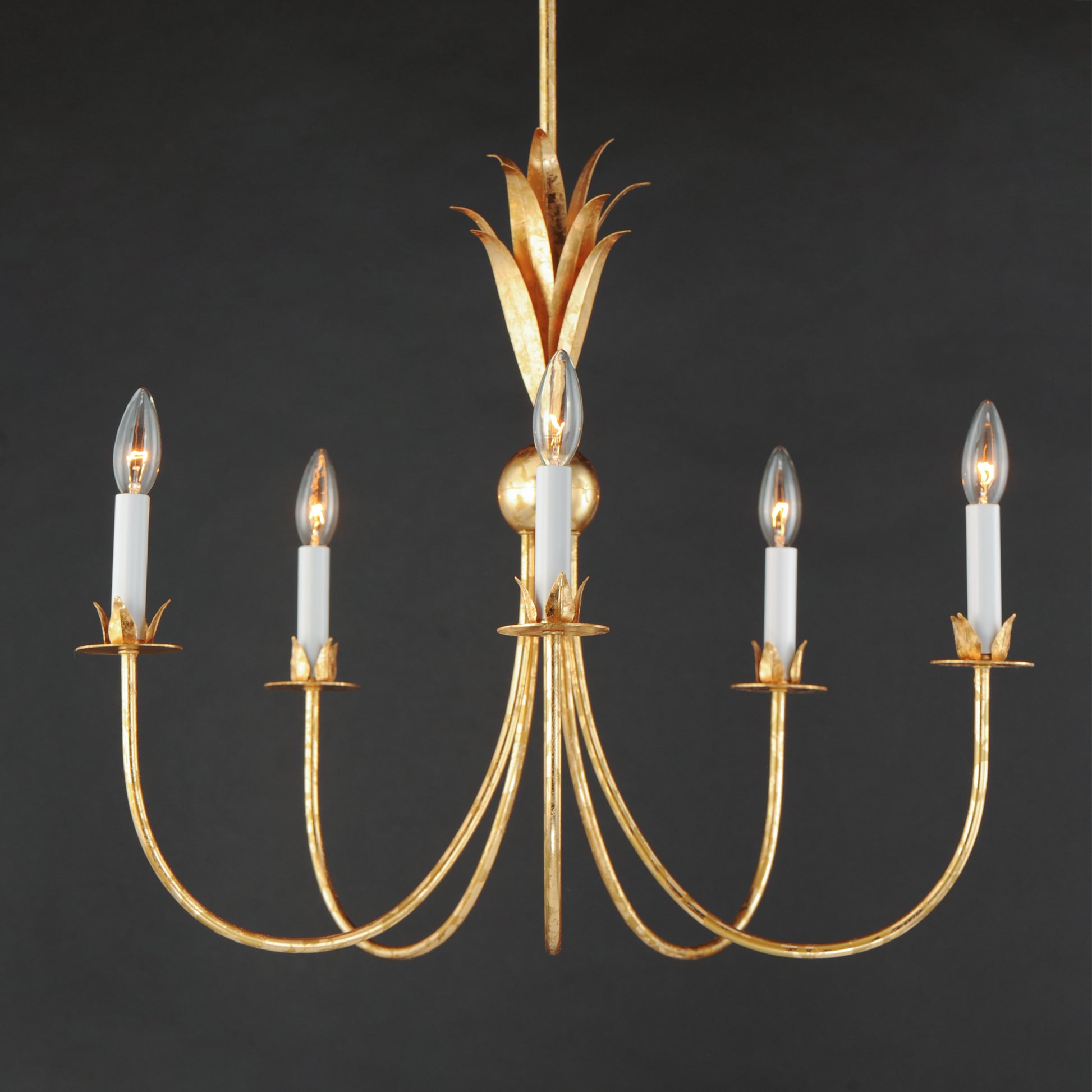 Paloma-Chandelier - Gold Leaf