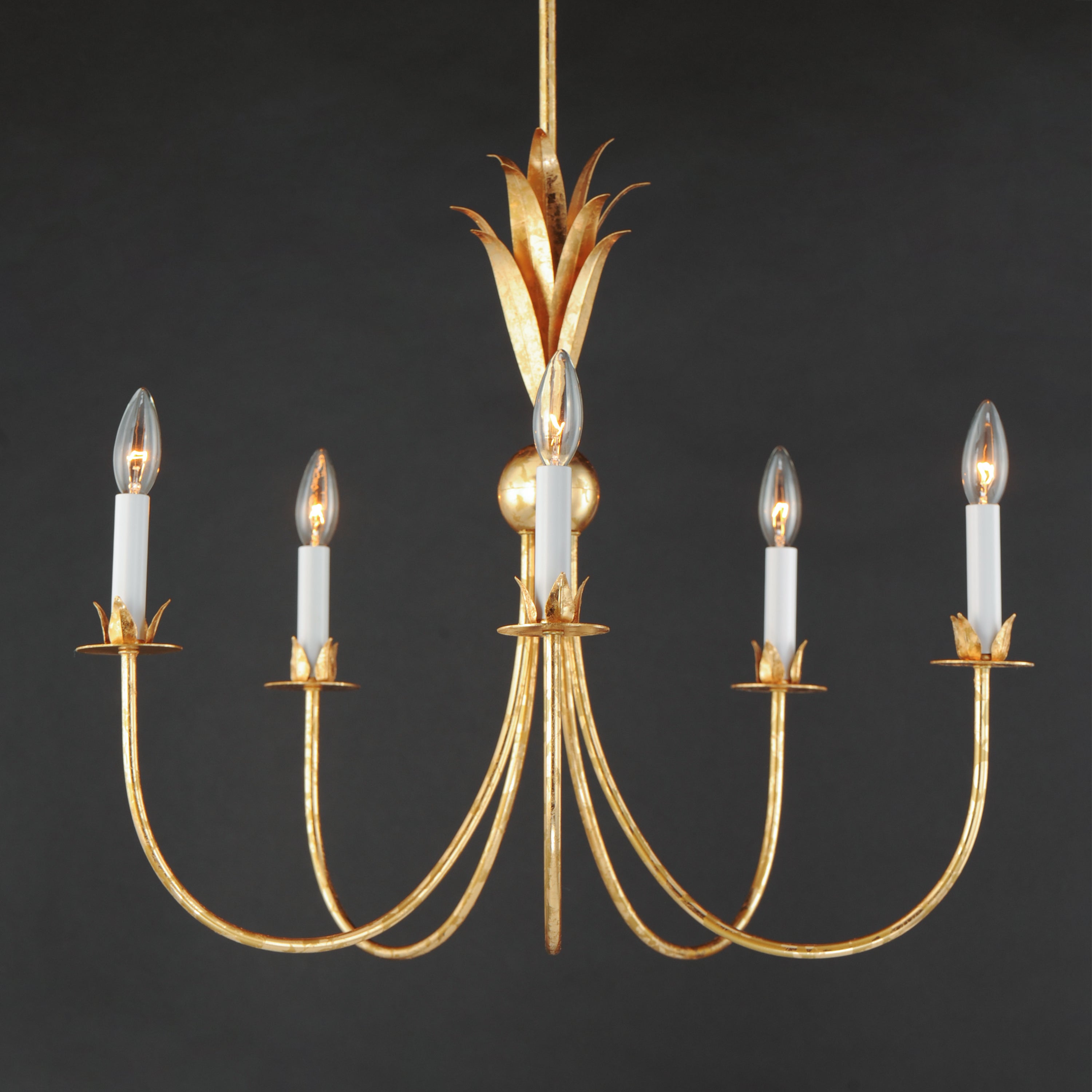 Paloma-Chandelier - Gold Leaf