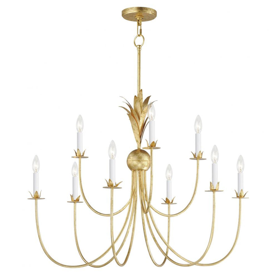 Paloma 36 Inch Chandelier – Gold Leaf
