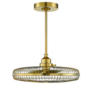 Wetherby LED Fan D'Lier in Warm Brass