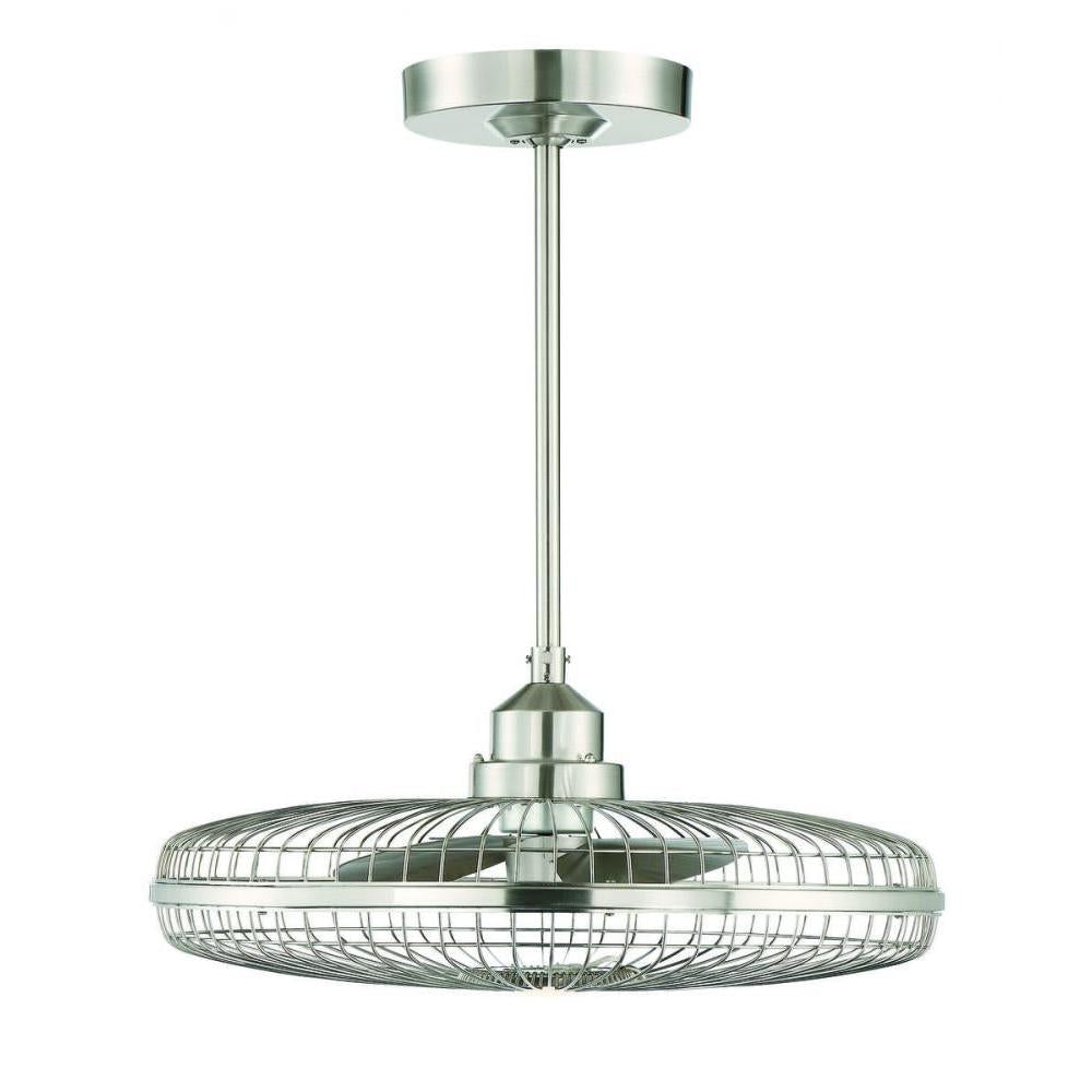 Wetherby LED Fan D'Lier in Satin Nickel