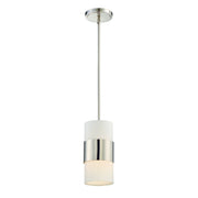 Crystorama Grayson 290-PN – 6 Inch – 1 Light – Pendant Light – Polished Nickel – Dry Rated
