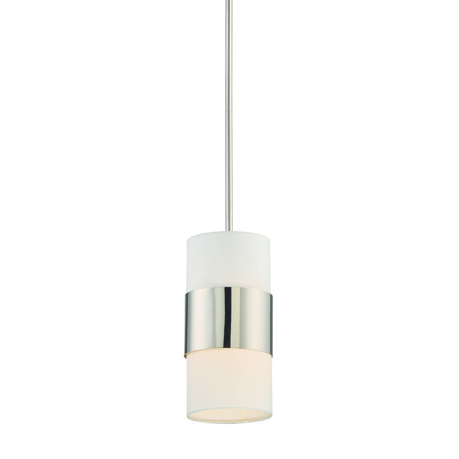 Crystorama Grayson 290-PN – 6 Inch – 1 Light – Pendant Light – Polished Nickel – Dry Rated