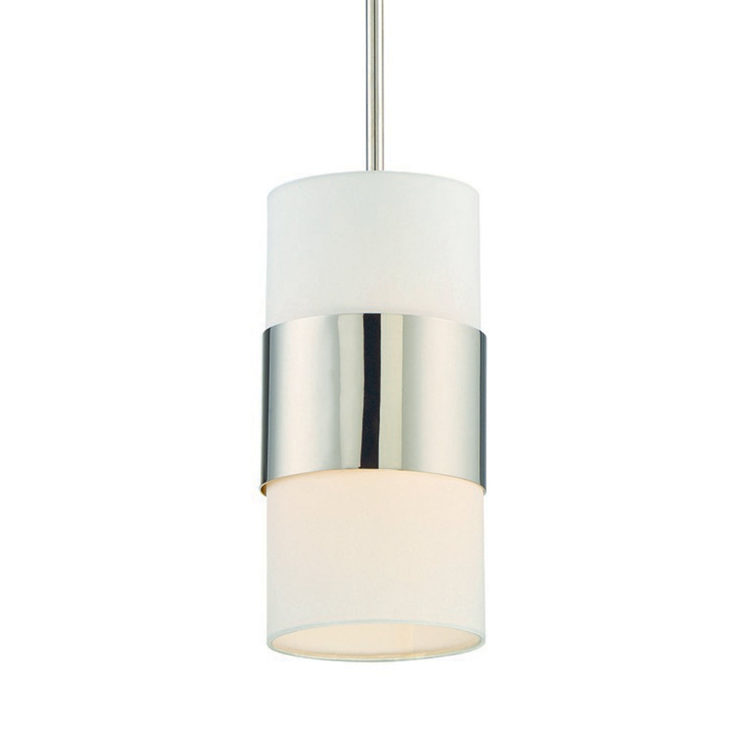Crystorama Grayson 290-PN – 6 Inch – 1 Light – Pendant Light – Polished Nickel – Dry Rated