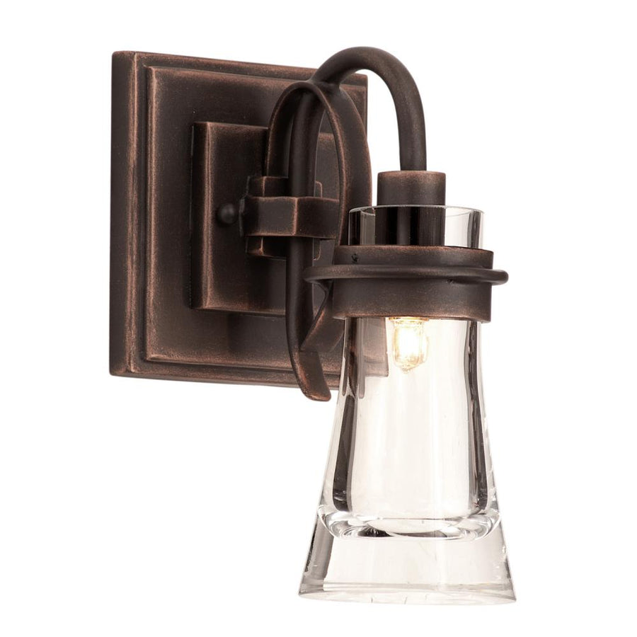 Dover 6 Inch Bath Vanity Light – Antique Copper – 2911AC