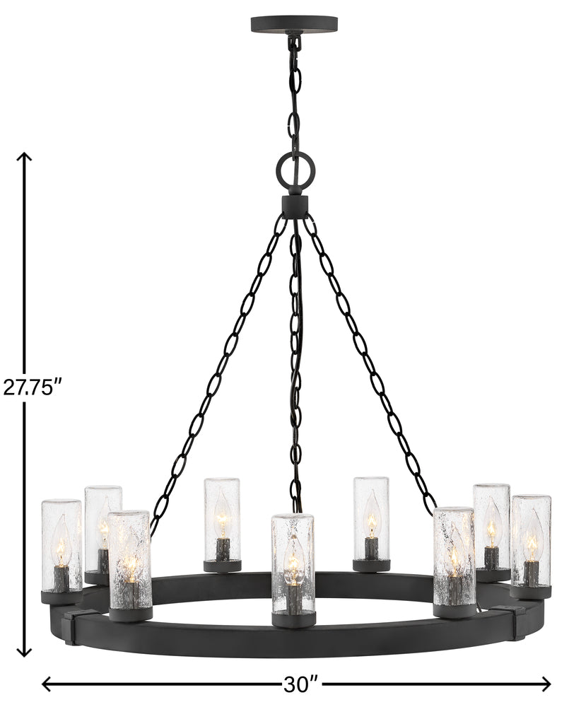 Hinkley Lighting SAWYER 29208BK Pendant Country Rustic - Black