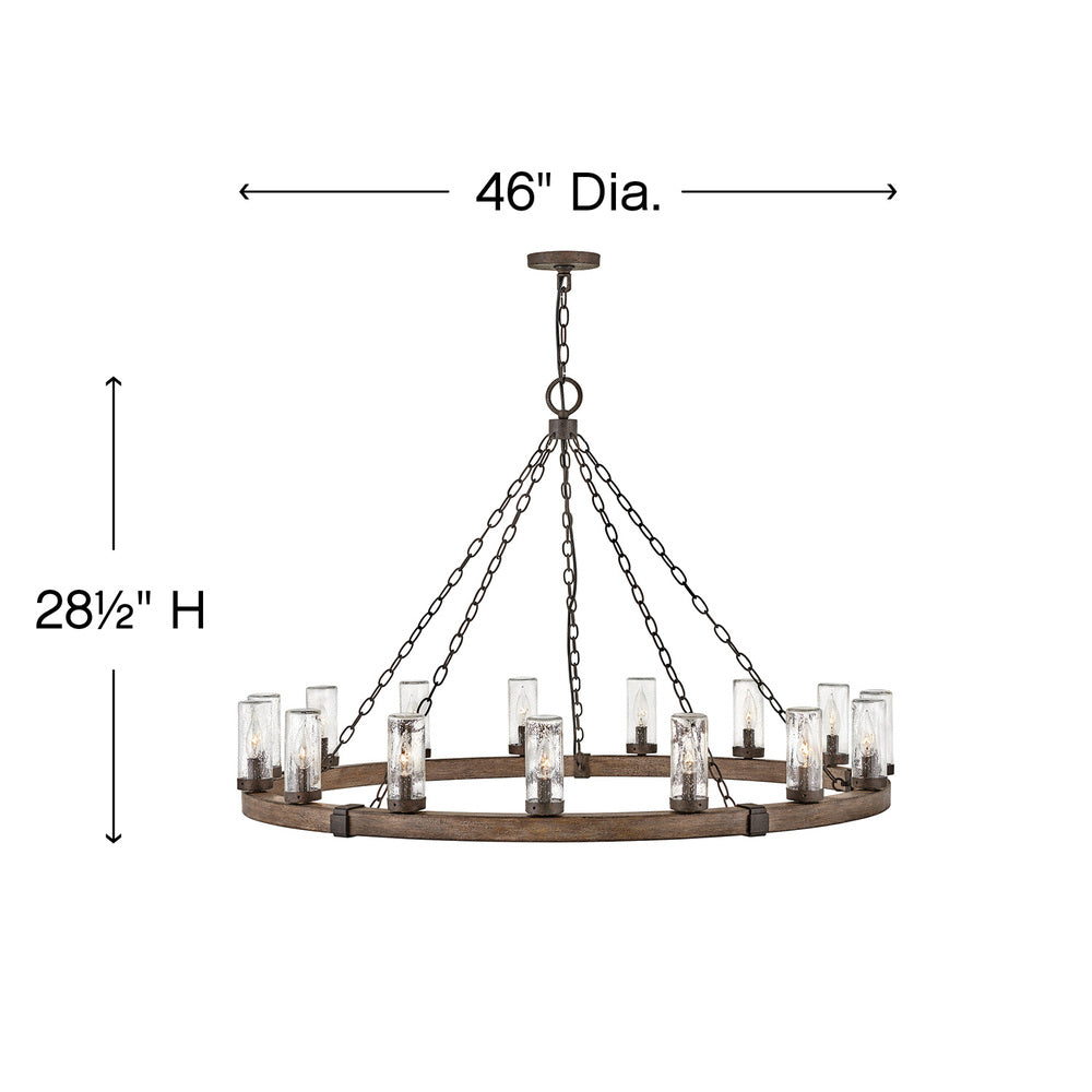 Hinkley Lighting SAWYER 29209SQ-LL Pendant Country Rustic - Sequoia