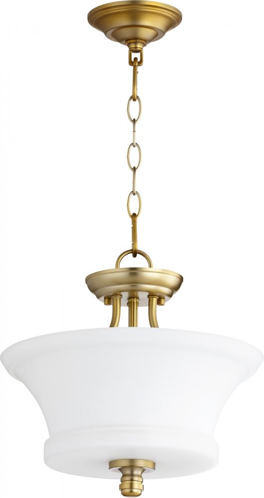 Quorum Lighting ROSSINGTON 2922-13-80 Pendant Traditional - Aged Brass