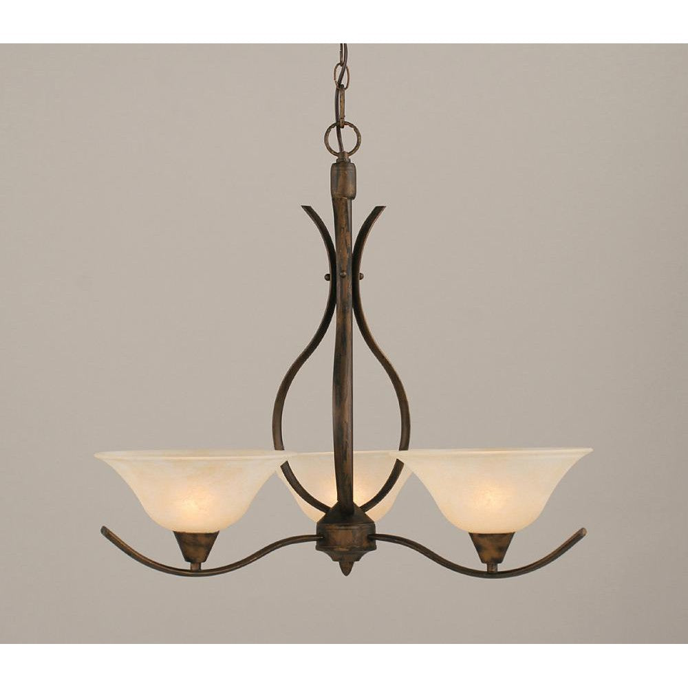 Toltec Company SWOOP 293-BRZ-513 Chandelier Traditional - Bronze