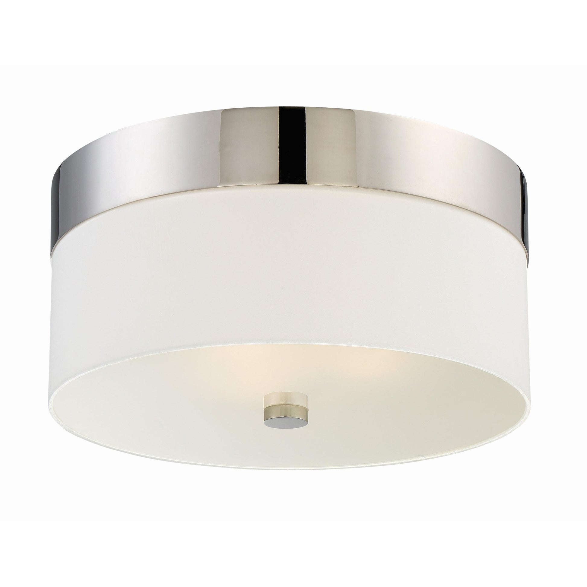 Crystorama Grayson 293-PN – 16 Inch – 3 Light – Semi Flush Mount Light – Polished Nickel – Dry Rated