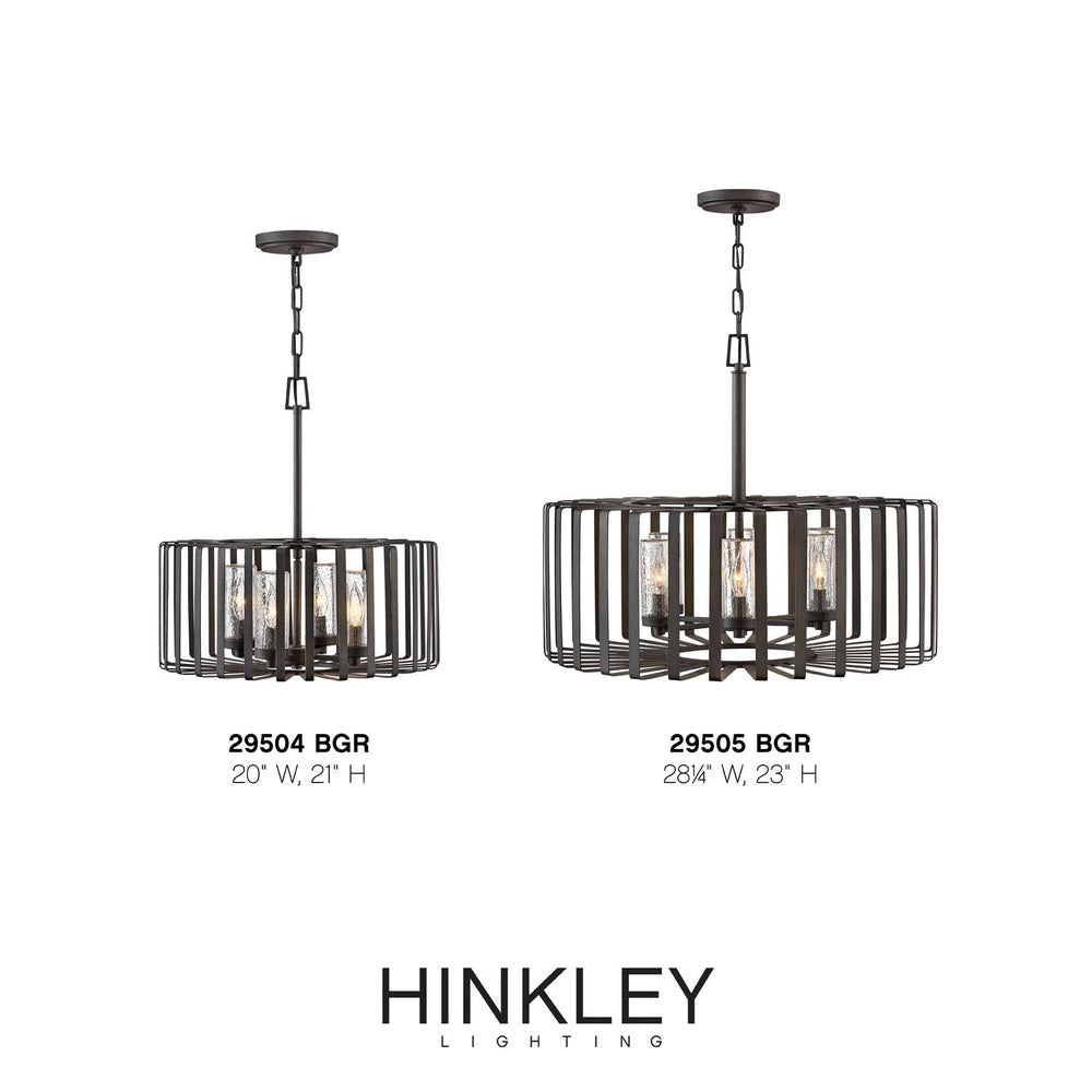 Hinkley Lighting REID 29504BGR Pendant Transitional - Brushed Graphite