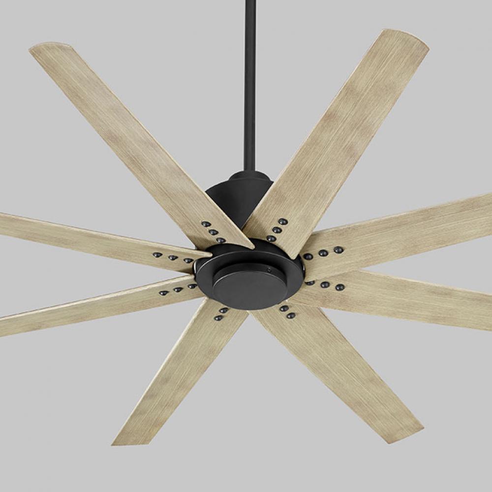 Oxygen Fleet 3-112-15 Ceiling Fan with Remote,56 Inch - Black, Weathered Oak Blades