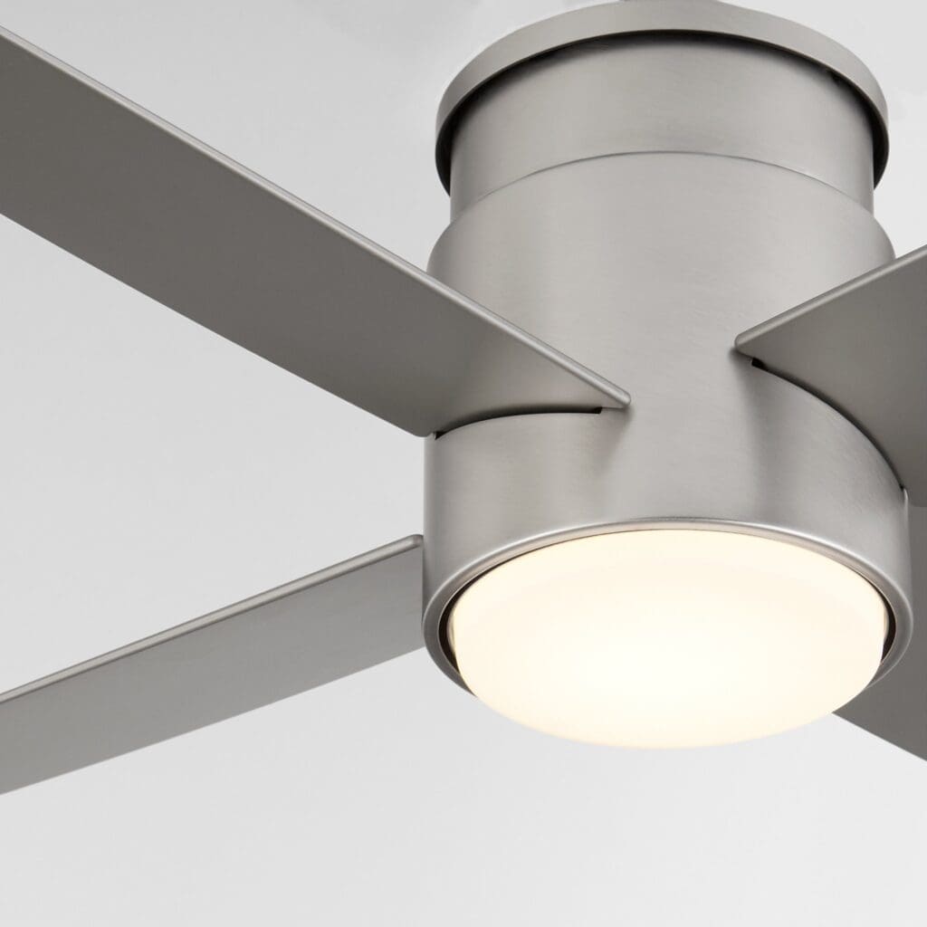 Oxygen Lighting OSLO HUGGER 3-128-24 Ceiling Fan - Satin Nickel