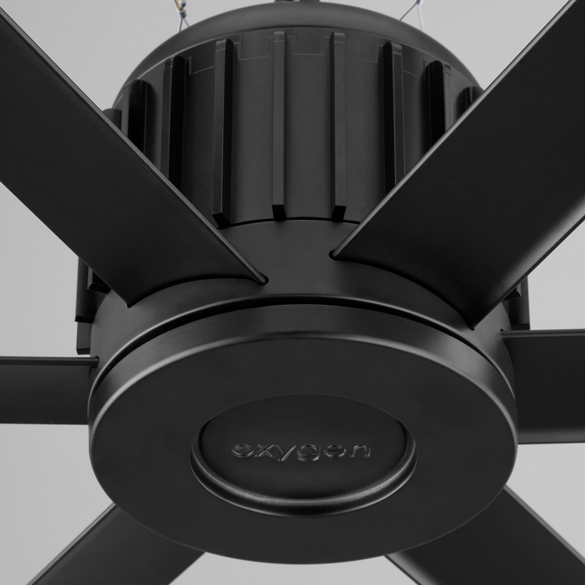 Oxygen Lighting ENORME 3-129-15 Industrial 78 Inch Ceiling Fan with Wall Control  - Black