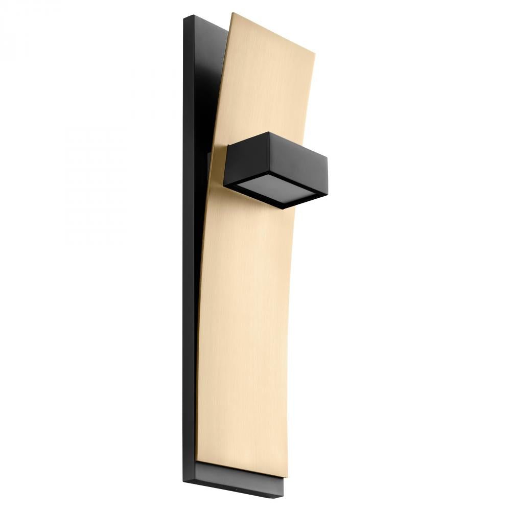 Oxygen Lighting DARIO 3-400-1540 Sconce Transitional - Black W Aged Brass