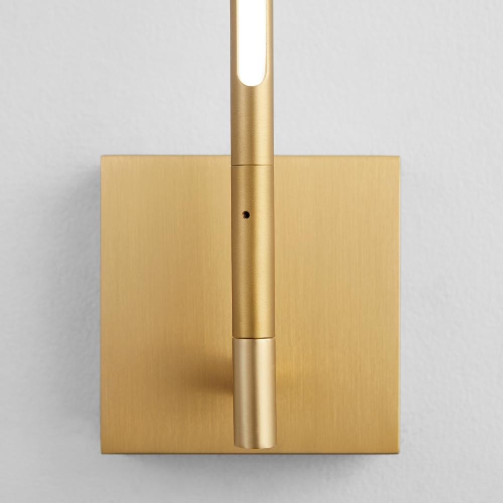 Oxygen Lighting PALILLOS 3-403-40 Sconce - Aged Brass