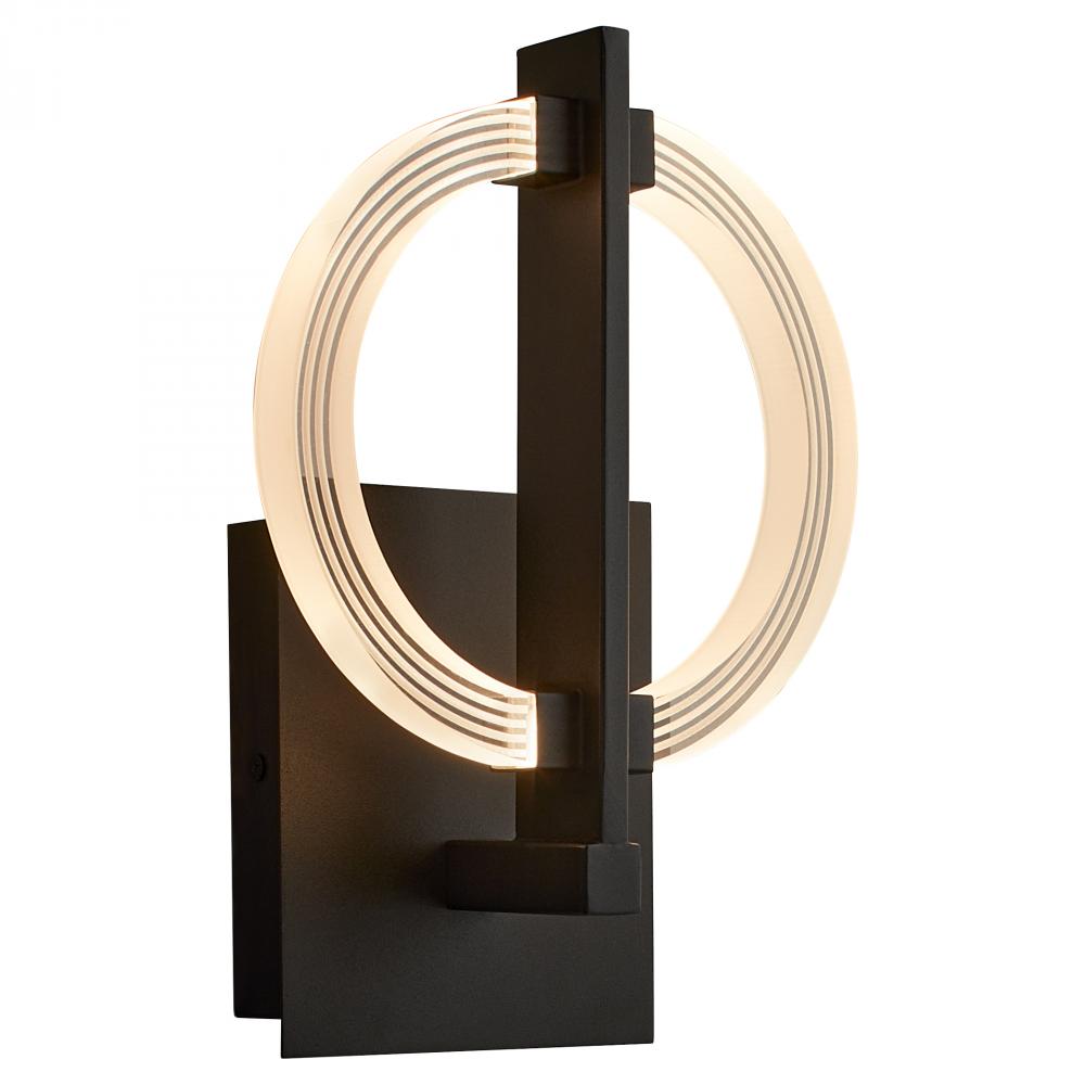 Oxygen Lighting ARENA 3-5014-15 Sconce - Black