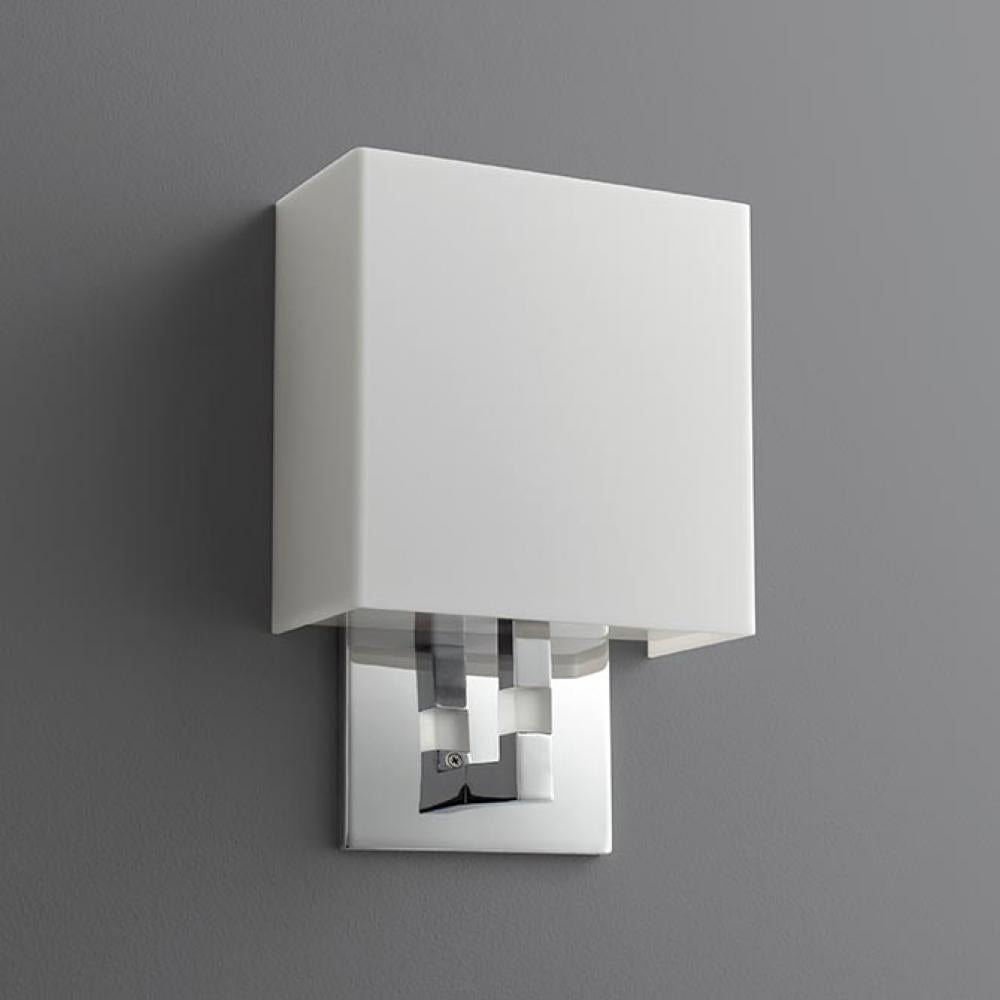 Oxygen Lighting CHAMELEON 3-521-14 Sconce Transitional - Polished Chrome W Matte White Acrylic