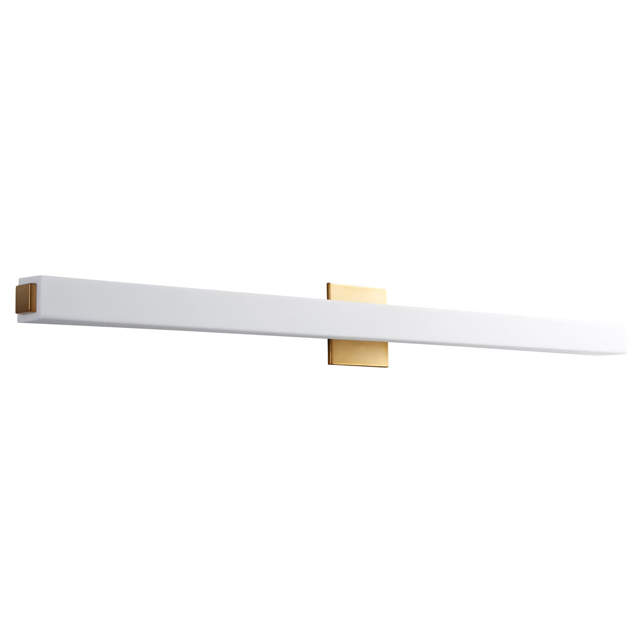 Oxygen Lighting 3-536-27 Vanity Light Fixture, UL Damp Rated, Aged Bra