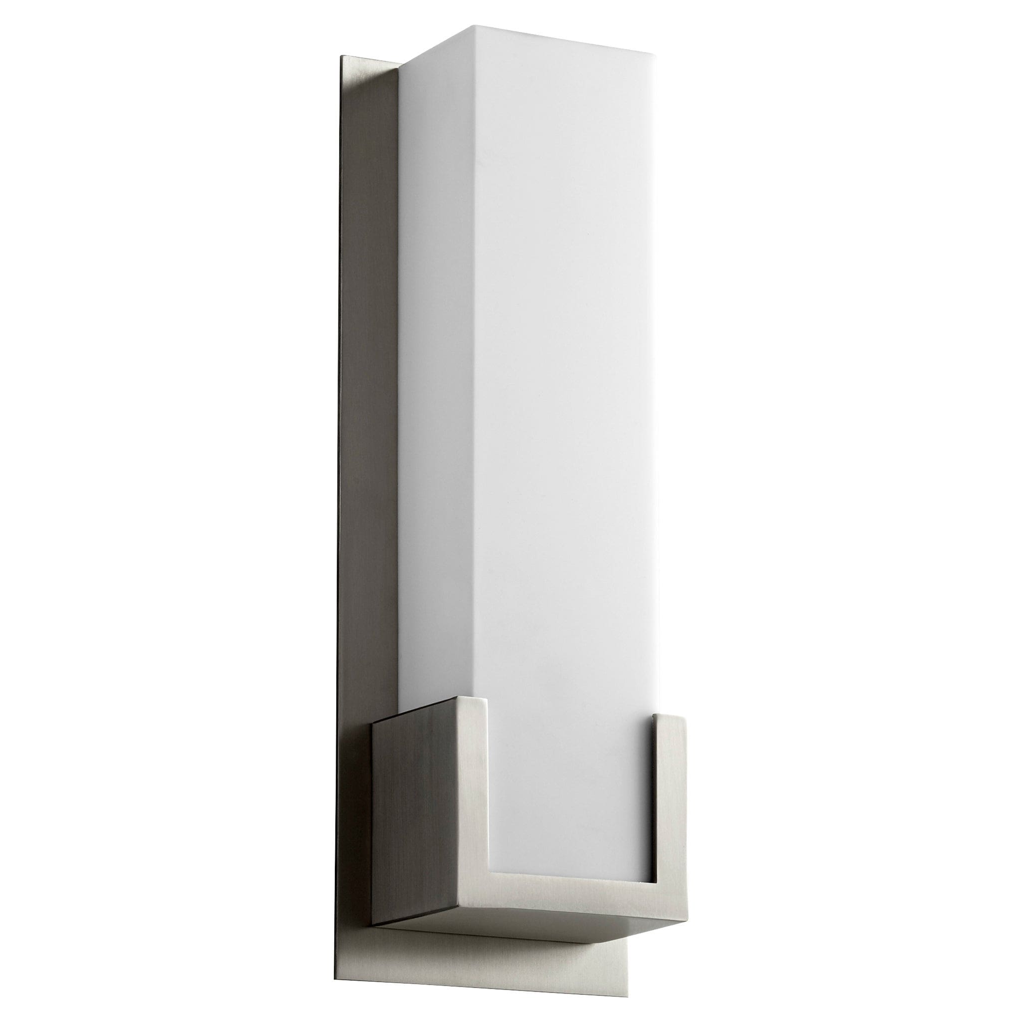 Oxygen Lighting 3-540-40 Sconce, UL Damp Rated, Satin Nickel
