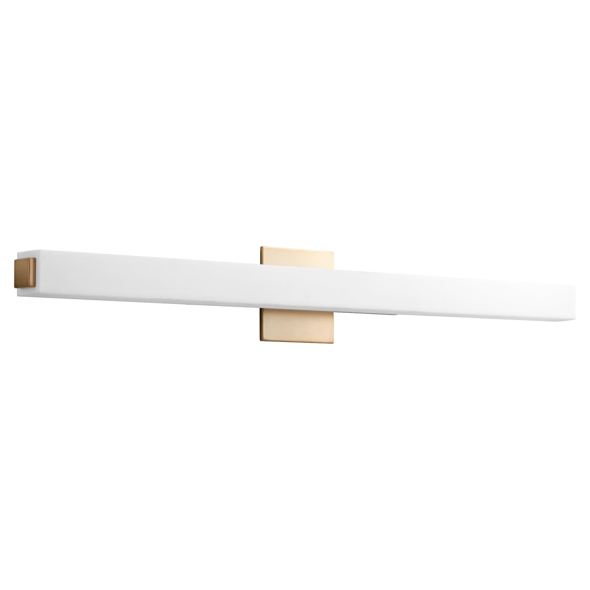 Oxygen Lighting 3-555-27 Vanity Light Fixture, UL Damp Rated, Aged Bra